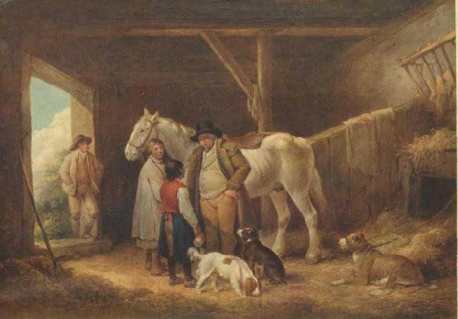 George Morland The Reckoning Spain oil painting art